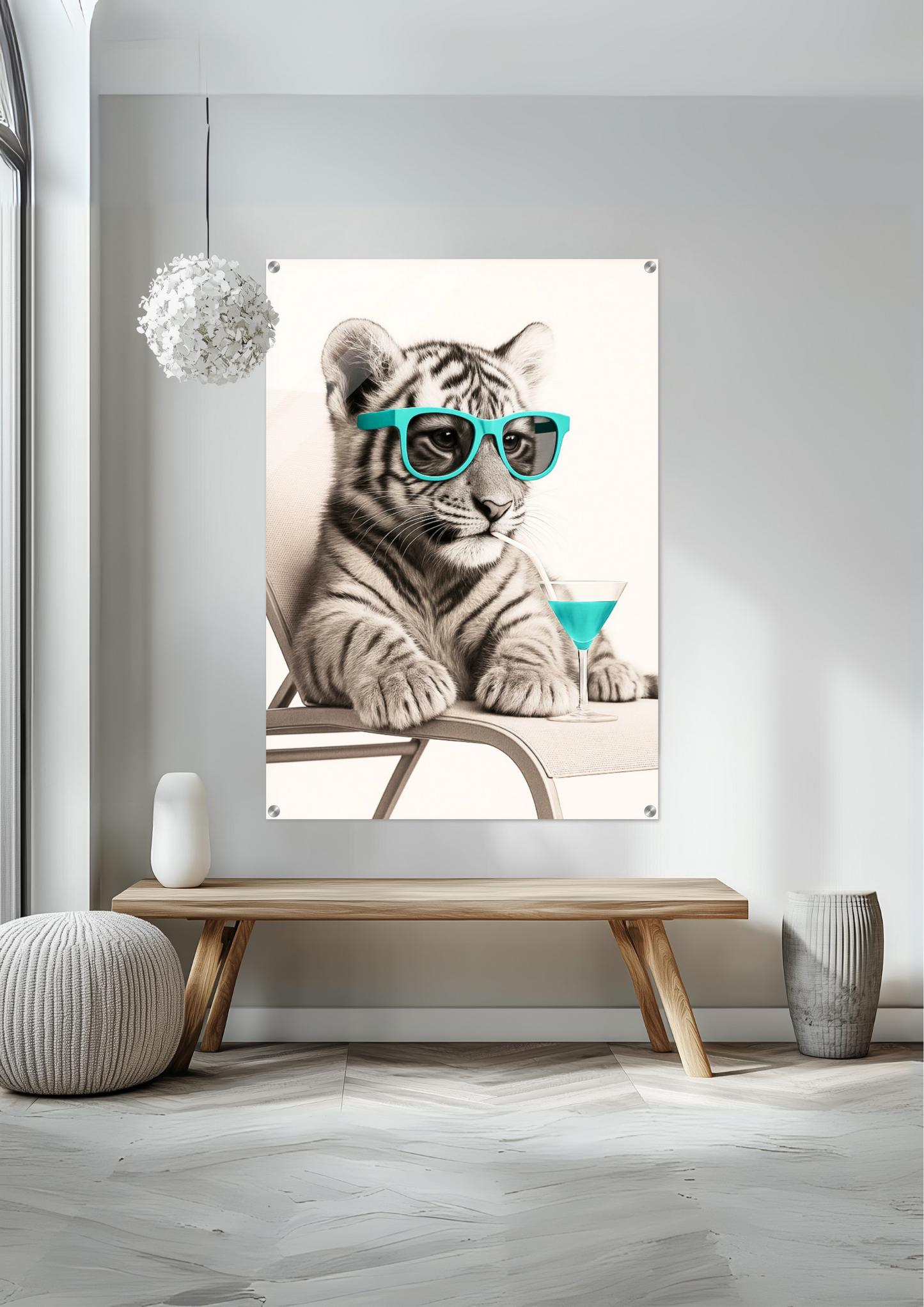 Tiger Cub Sunglasses Acrylic Print