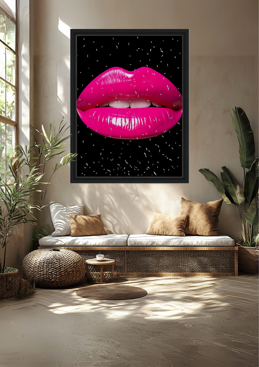 Lip Service Luxe Framed Canvas