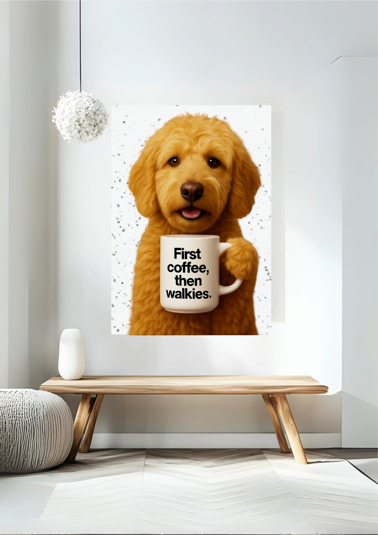 Dog Coffee Canvas