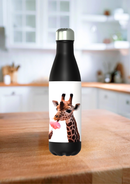Cotton Candy Giraffe Classic 50cl Thermos Black Bottle