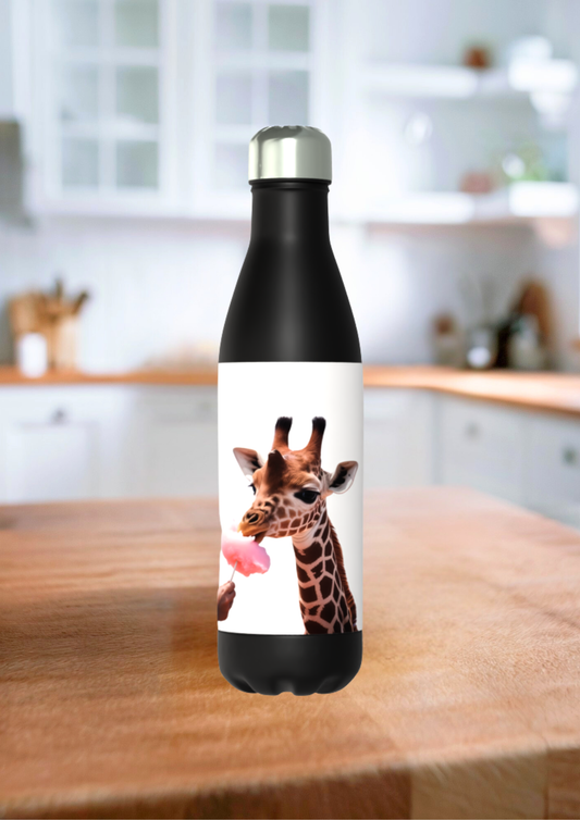 Cotton Candy Giraffe Classic 50cl Thermos Black Bottle
