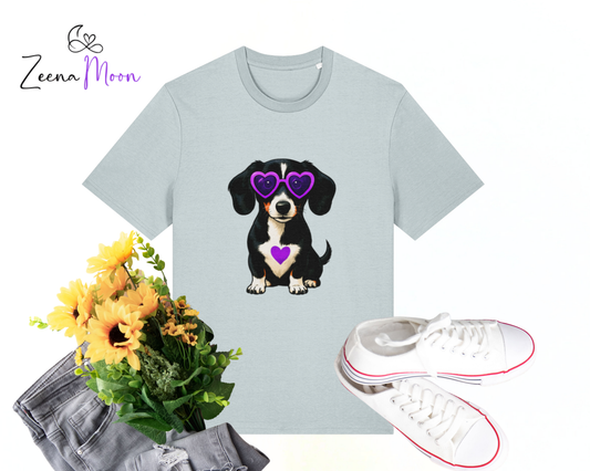 Puppy Love Tee 100% organic ringspun combed cotton premium T-shirt