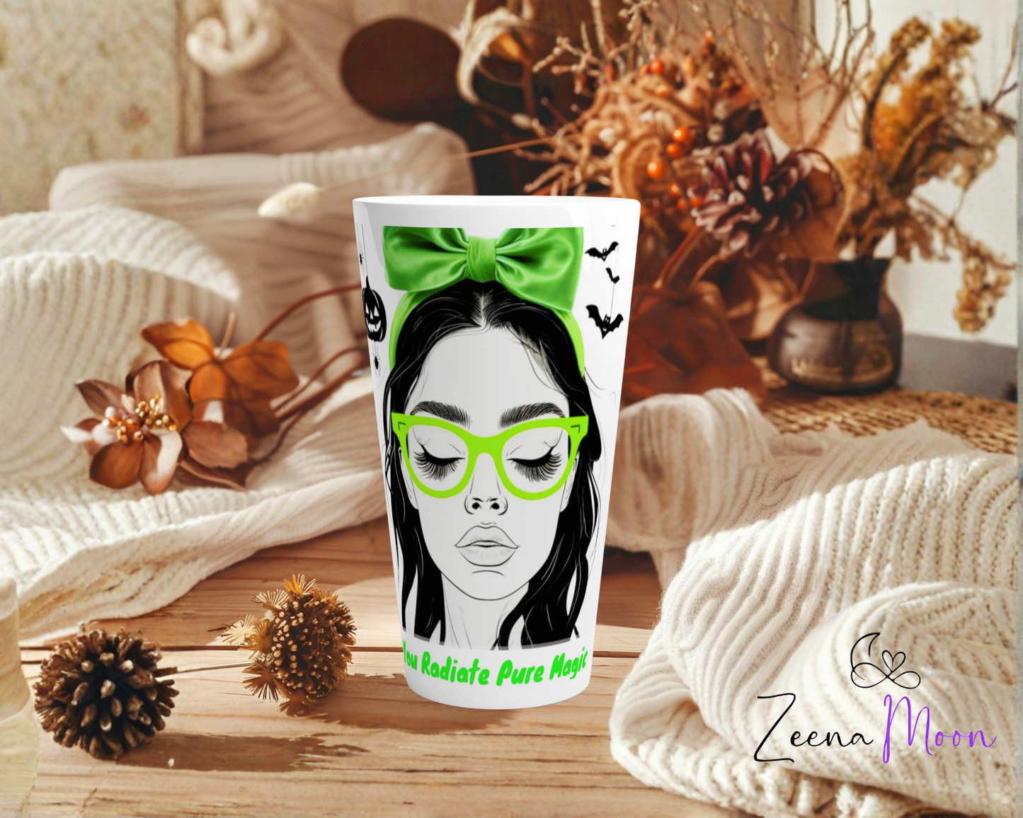 You Radiate Pure Magic White Latte 17oz Ceramic Mug
