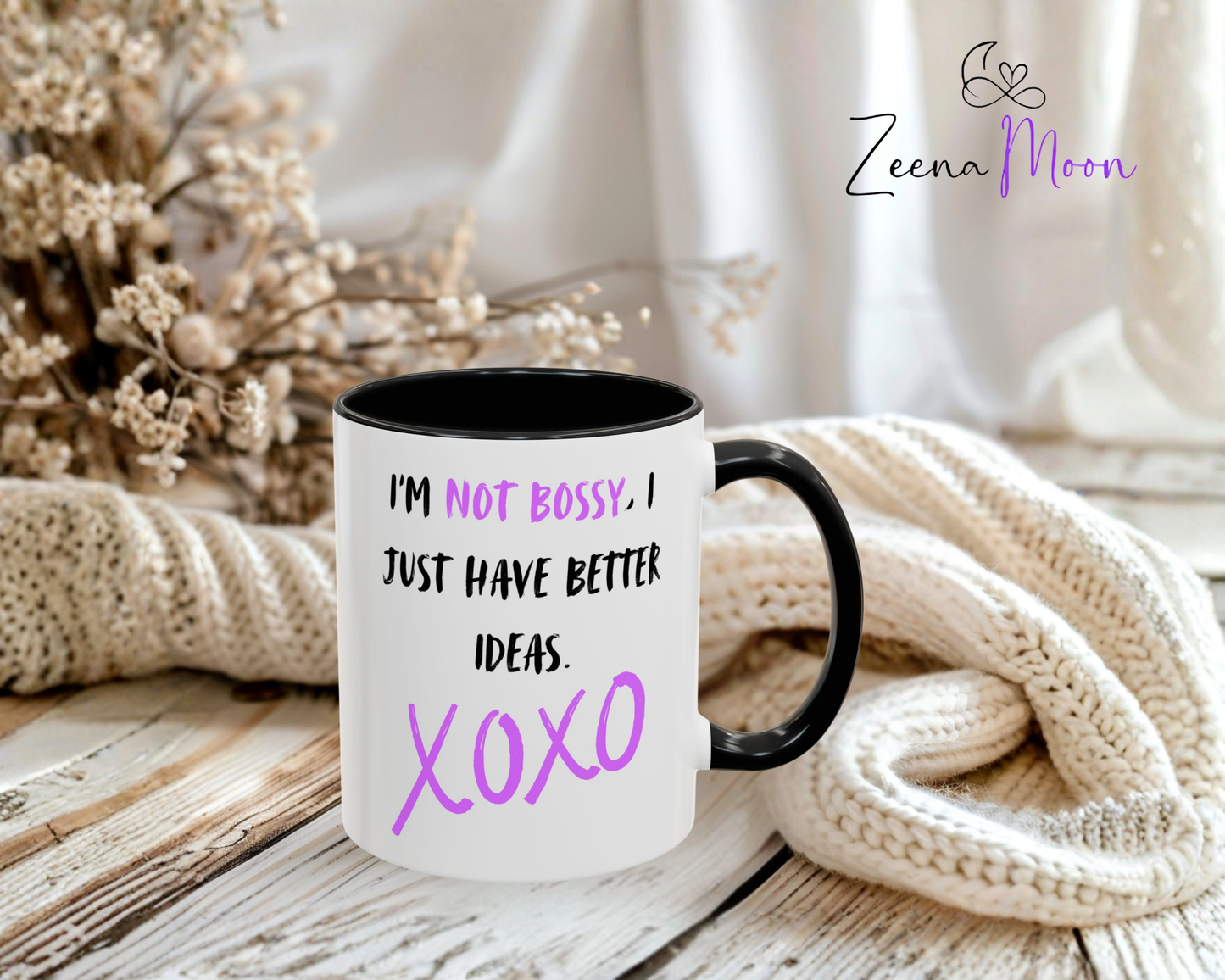 I'm not bossy Accent Coffee Mug (11, 15oz) - Motivational Ceramic Cup for Daily Inspiration, Perfect Gift for Friends, Cosy Vibes, Home & Office [...]