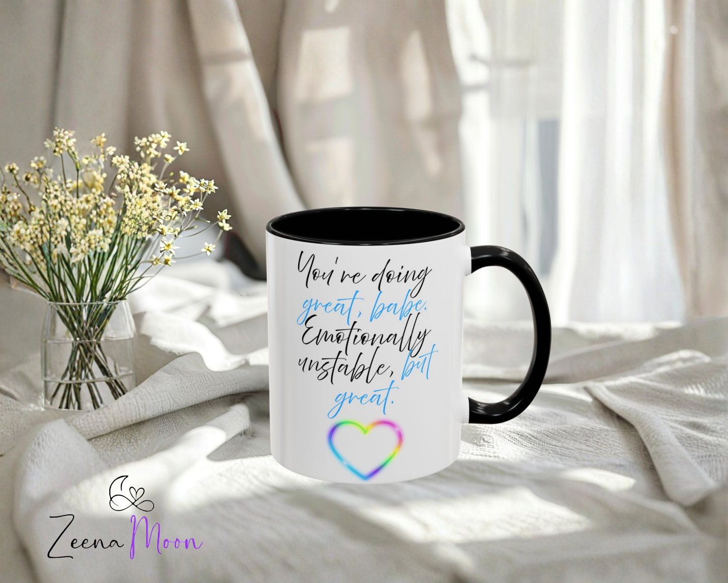 You're Doing Great Coffee Mug - Motivational Gift, Inspirational Mug, Self-Care Accessory, Office Decor, Unique Present