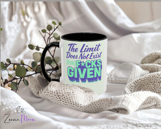 Funny Limit Does Not Exist Coffee Mug, 11oz 15oz Coffee Cup, Uniquely Designed Gift, Humor Mug for Coffee Lovers, Perfect for Birthdays