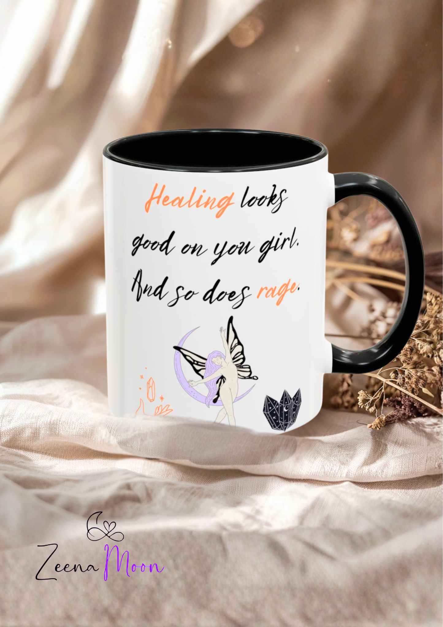 Healing Motivational Coffee Mug | Inspirational Gift for Her | Cute Black and White Mug | Self-Care | Home and Office Decor, [...]