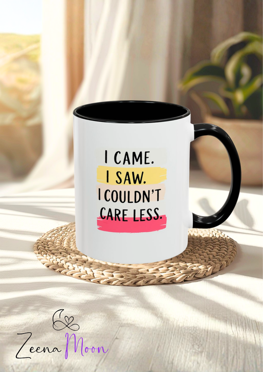 I Came, I Saw Coffee Mug - Funny Accent Mug for Home or Office, Gift for Friends, Conversation Starter, Quirky Drinkware