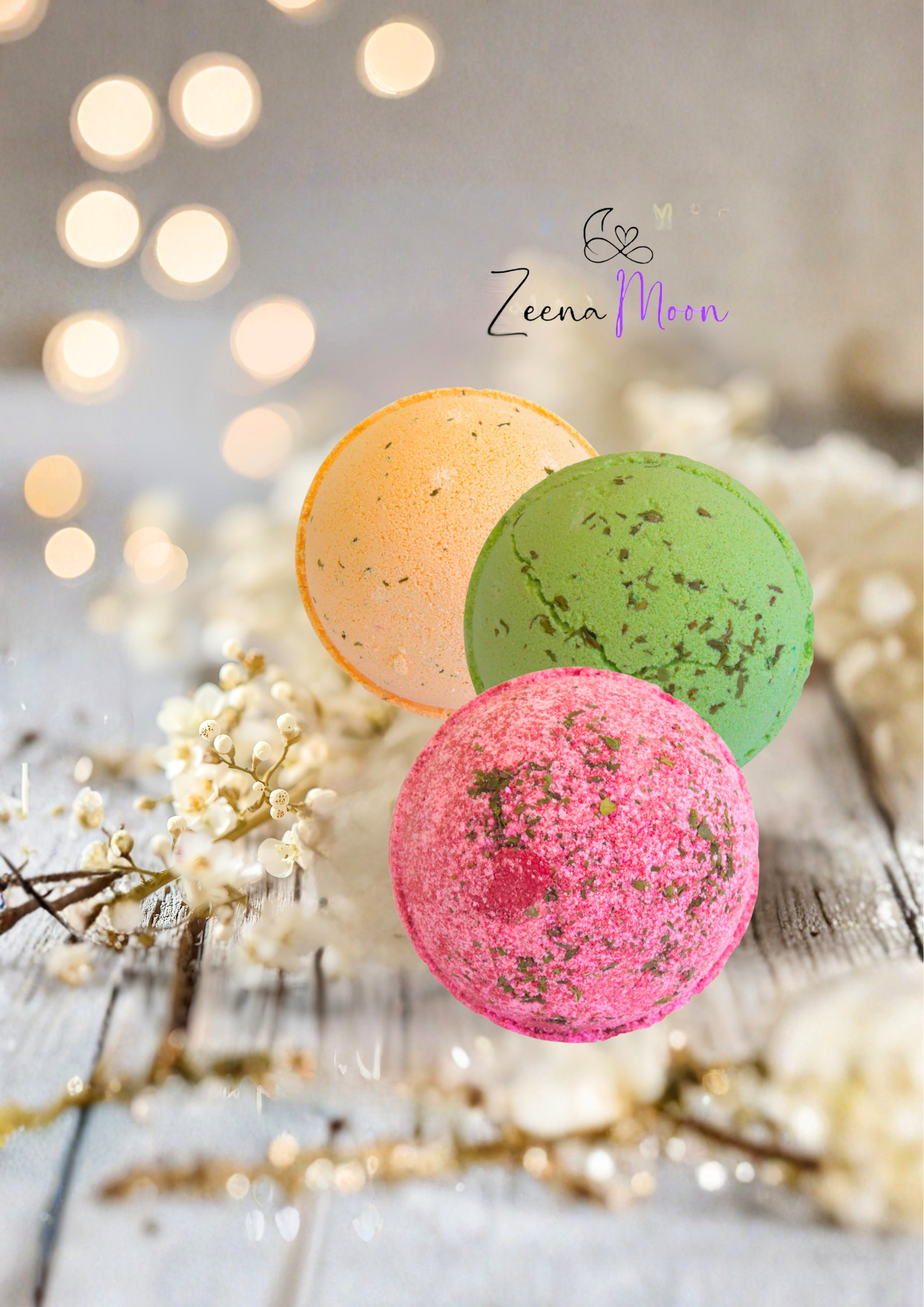 Set of Three Mojito Bath Bombs – Refresh, Revive & Relax