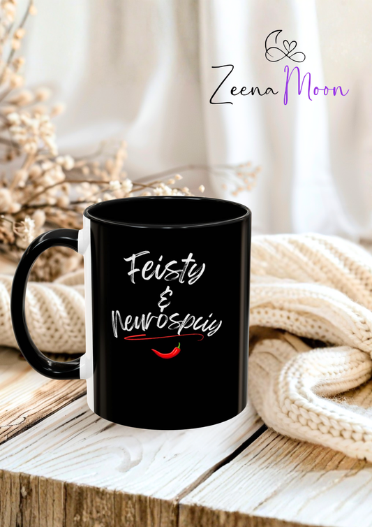 Feisty And Neurospicy Accent Coffee Mug (11, 15oz)
