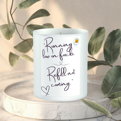 Funny Sassy Adult Humour 200g White candle ‘Sandy Bay'