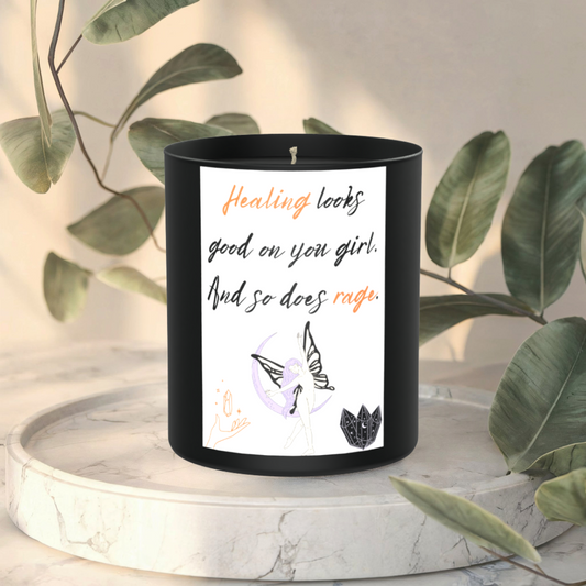 Healing and Rage 200g Black Candle ‘Dark Noir’