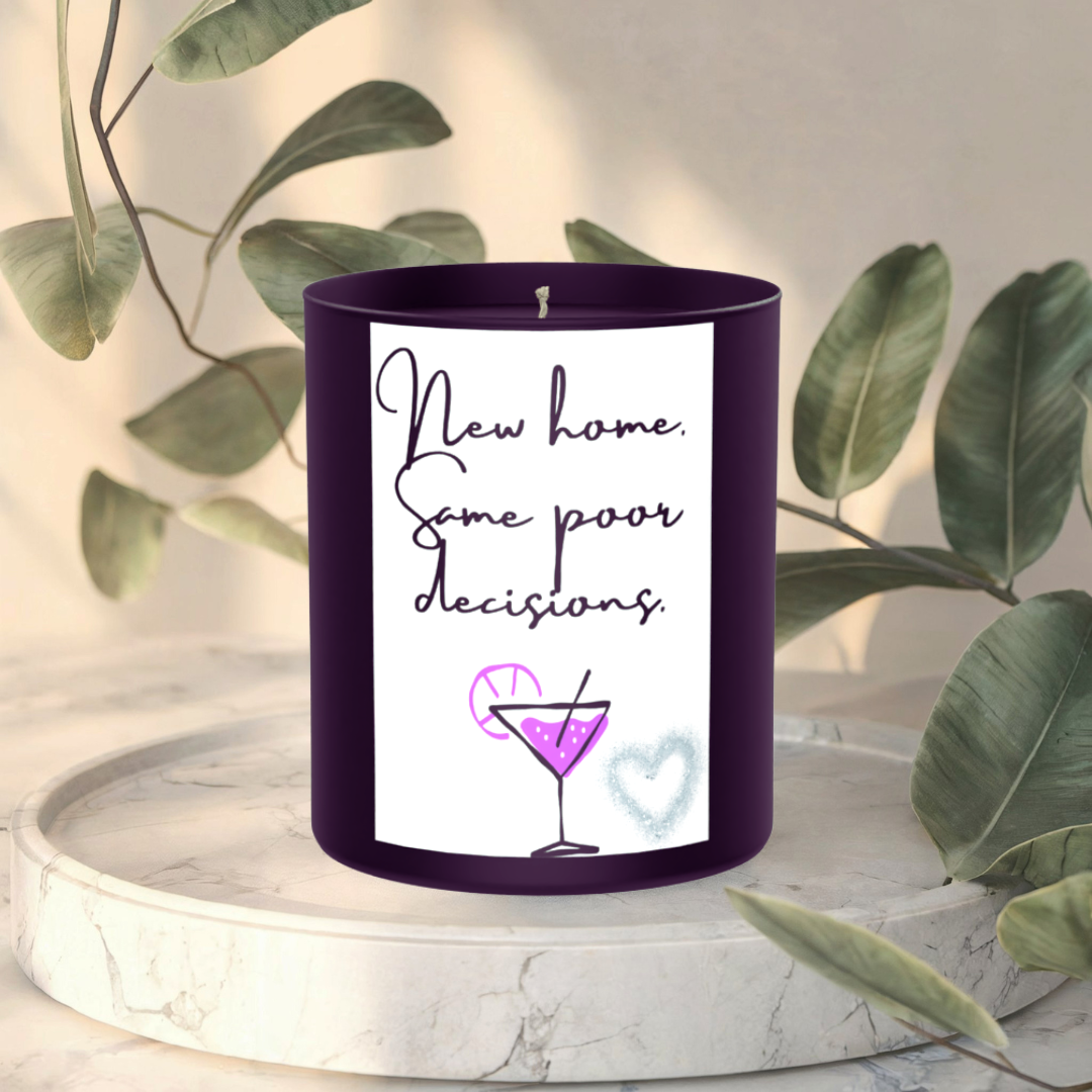 New Home Poor Decisions 200g Black Candle ‘Dark Noir’