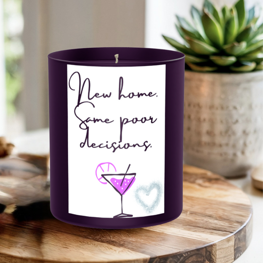 New Home Poor Decisions 200g Black Candle ‘Dark Noir’