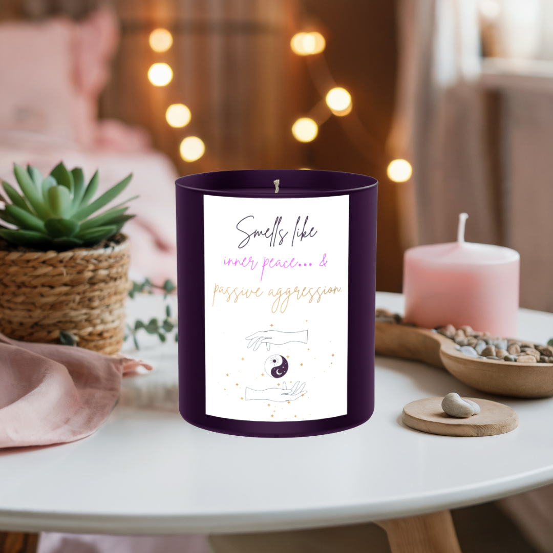 Smells Like Inner Peace... 200g Black Candle ‘Dark Noir’