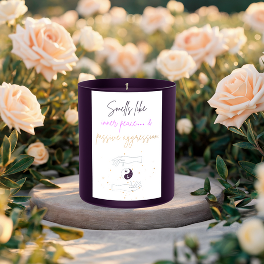 Smells Like Inner Peace... 200g Black Candle ‘Dark Noir’