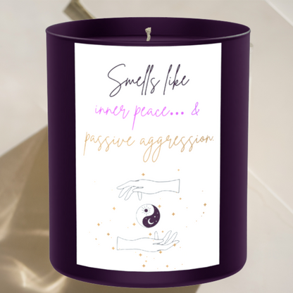 Smells Like Inner Peace... 200g Black Candle ‘Dark Noir’