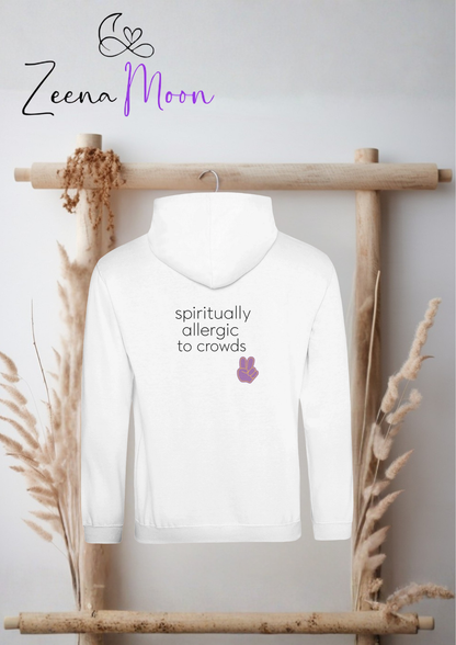 Spiritually Allergic to Crowds Hoodie Premium Unisex Pullover Hoodie