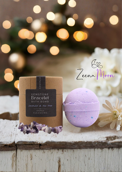 Amethyst Gem Bracelet Bath Bomb
