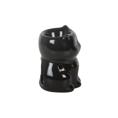 Black Cat Magick Oil Burner – Witchy & Gothic Home Décor