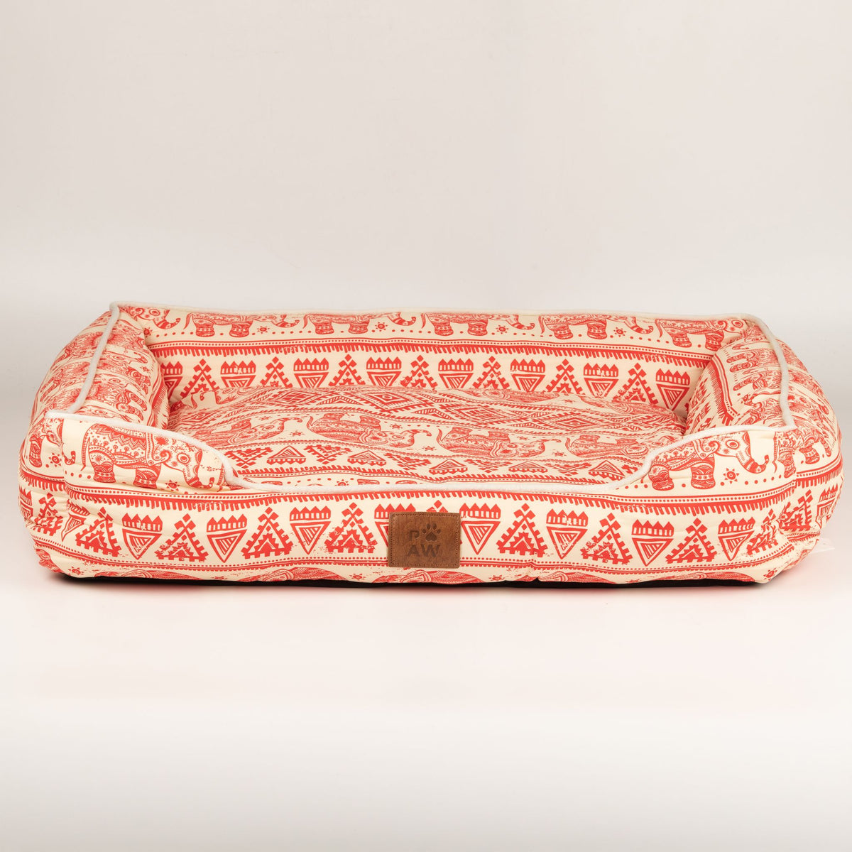 PAW Lucky Elephant Pet Bed – Red | Cosy Dog & Cat Bed