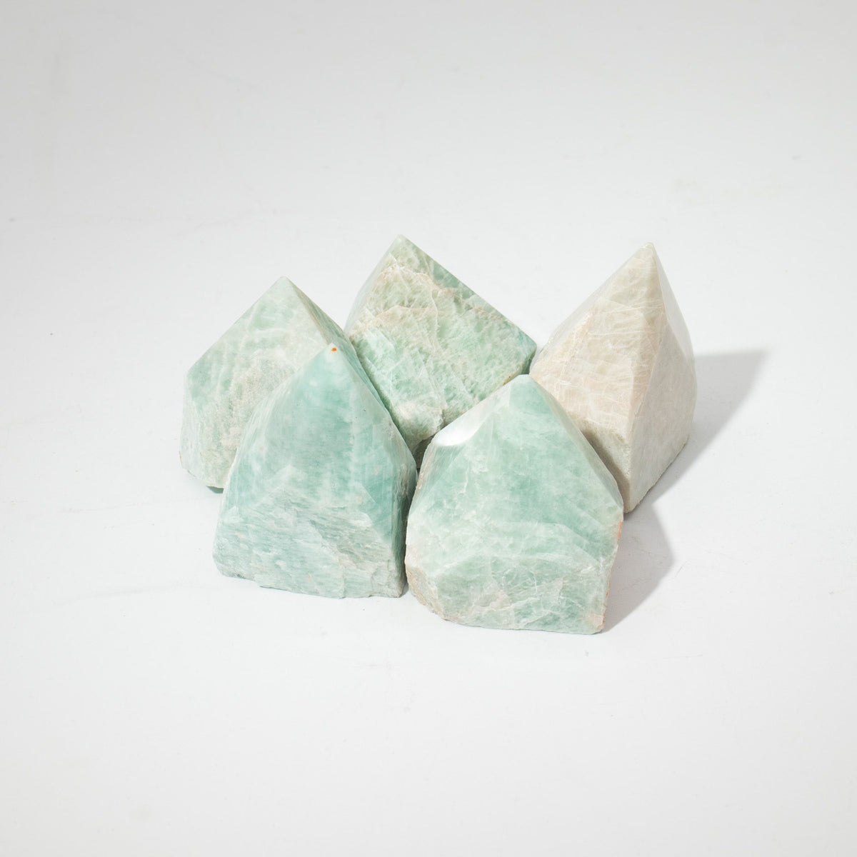 Natural Amazonite Crystal Points – Polished Gemstone Towers