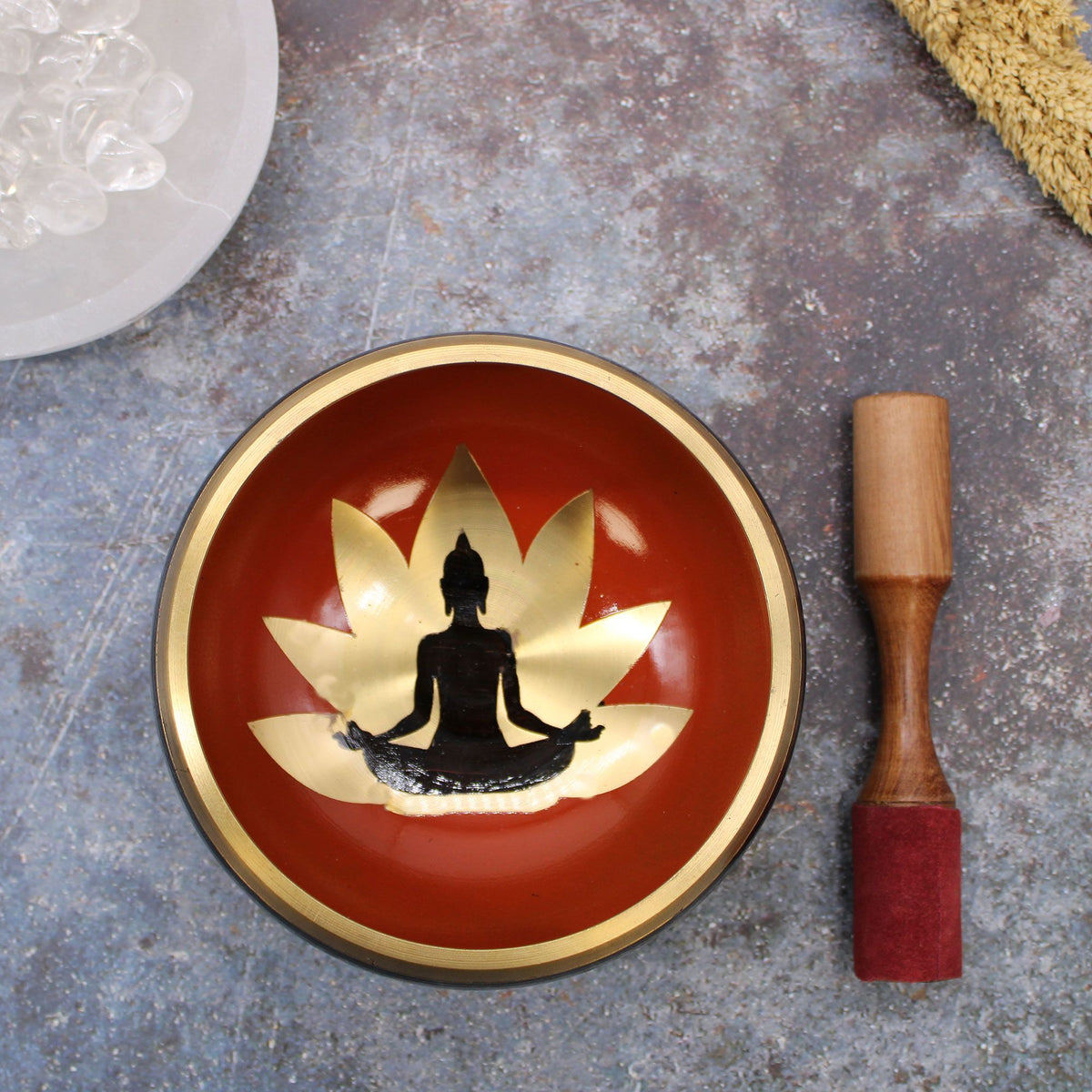 Large Buddha Singing Bowl Gift Set – 14cm C♯5