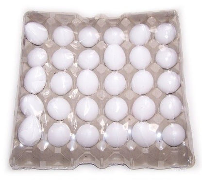 30x Bath Eggs in a Tray - Coconut