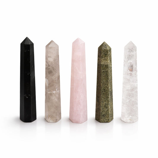 Smoky Quartz Obelisk Point | Six Face Crystal Tower
