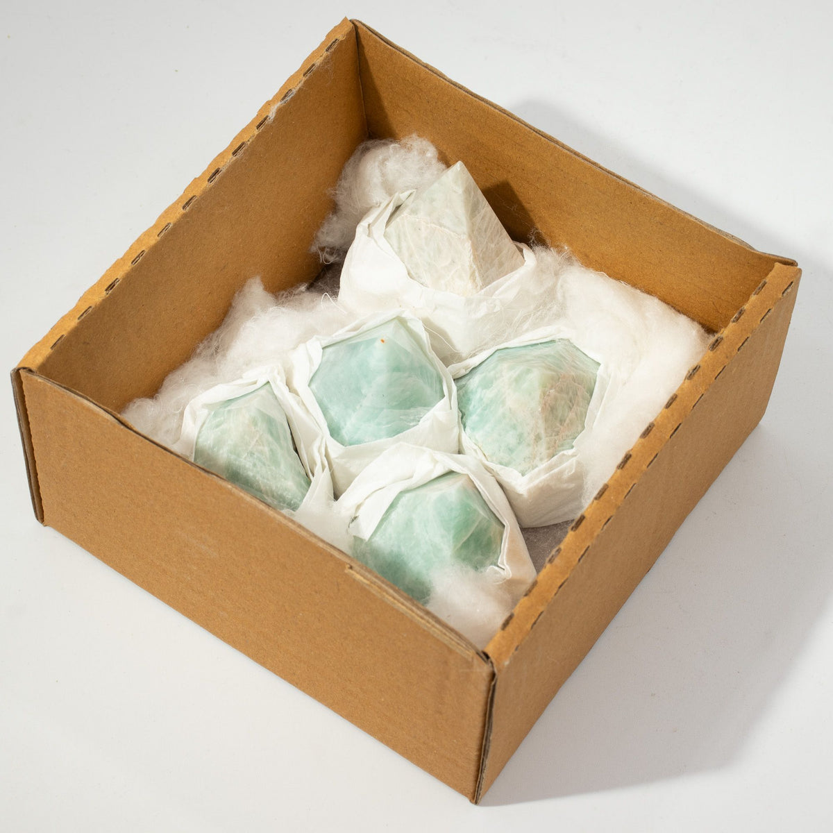 Natural Amazonite Crystal Points – Polished Gemstone Towers