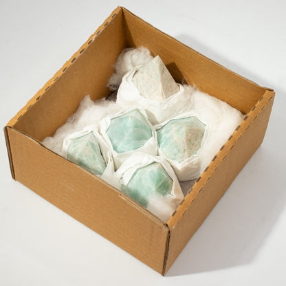 Natural Amazonite Crystal Points – Polished Gemstone Towers