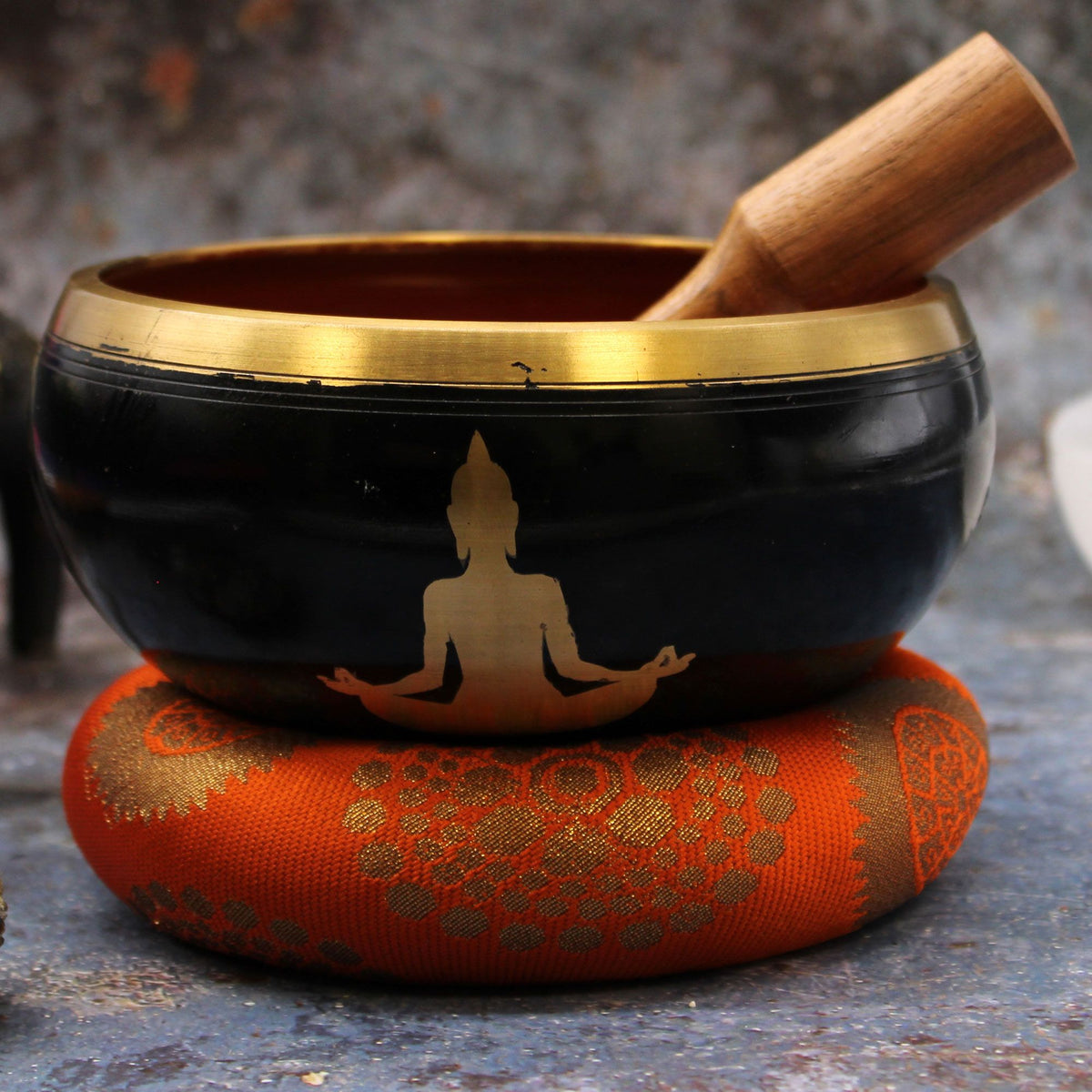 Large Buddha Singing Bowl Gift Set – 14cm C♯5