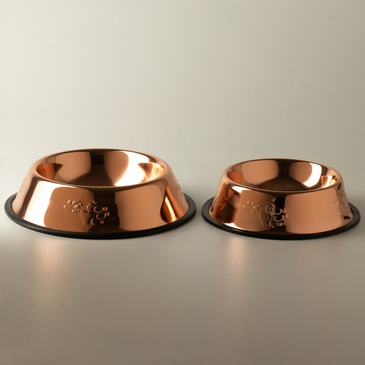 Copper Style Pet Food & Water Bowl – 18cm Stainless Steel