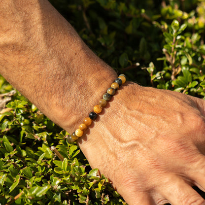 Dream Tiger Eye Crystal Bracelet – 6mm Petite Gemstone Beads | Courage & Confidence