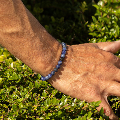 Sodalite Crystal Bracelet – 6mm Petite Gemstone Beads