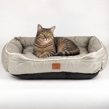 PAW Medium Cat & Dog Bed – Khaki Beige