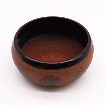 Earth Powder Singing Bowl 16cm – Om & Buddha Design