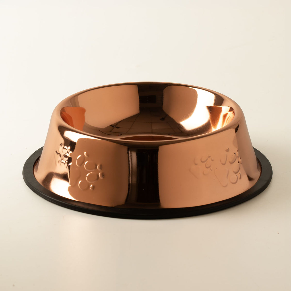 Copper Style Pet Food & Water Bowl – 18cm Stainless Steel