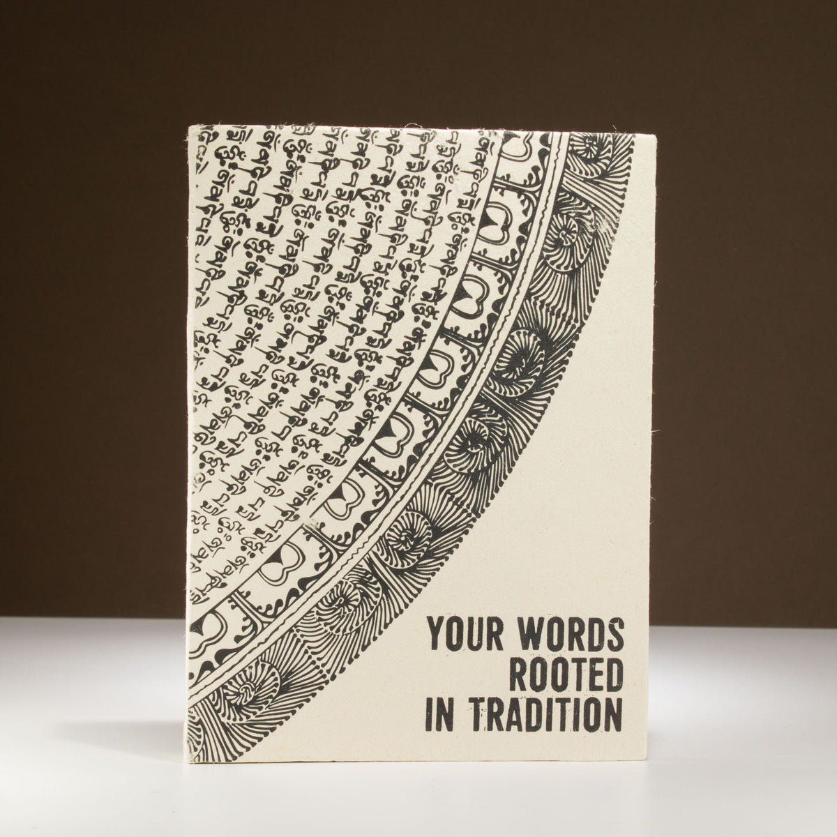 Your Words Rooted in Tradition – Lokta Paper Notebook