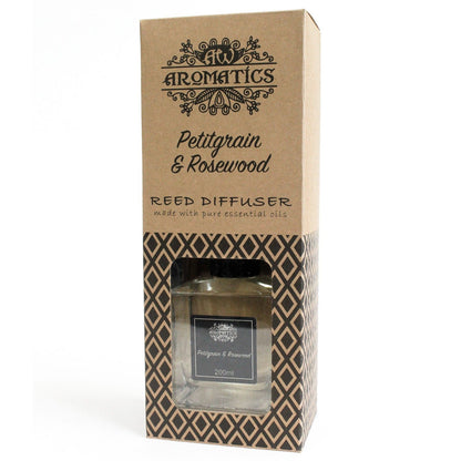 200ml Petitgrain & Rosewood Essential Oil Reed Diffuser