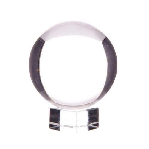Clear Glass Crystal Ball with Stand – 60mm