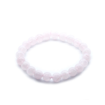 Rose Quartz Power Bracelet – 8mm Crystal Beads