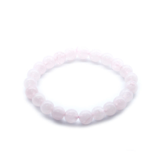 Rose Quartz Power Bracelet – 8mm Crystal Beads