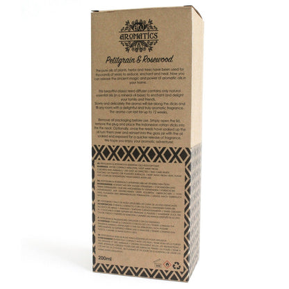 200ml Petitgrain & Rosewood Essential Oil Reed Diffuser