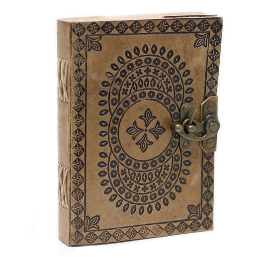 Leather Blue Mandala Notebook (7x5") – Witchy Vintage Journal