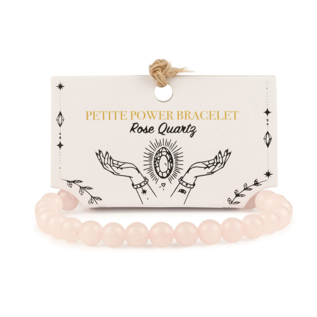 Petite Rose Quartz Crystal Bracelet – 6mm Natural Stone Beads