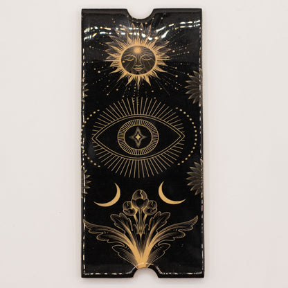 Mango Wood Tarot Storage Box with Card Holder – Four Sections