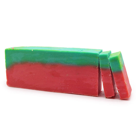 Watermelon & Olive Oil Soap Loaf – Handmade Cold Process Soap 1.25kg