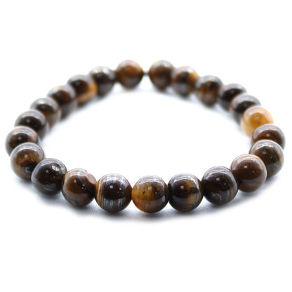 Tiger’s Eye Power Bracelet – 8mm Gemstone Beads