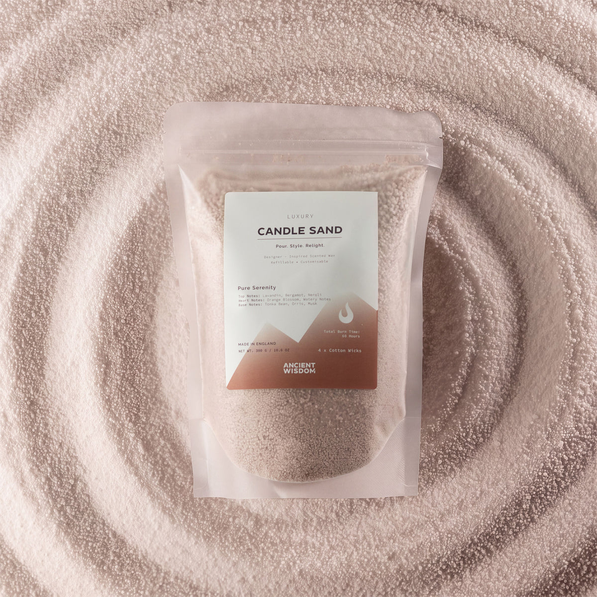 Fragranced Candle Sand – Pure Serenity Latte Beige – 300g